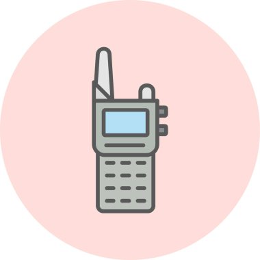 Walkie talkie simgesinin vektör çizimi