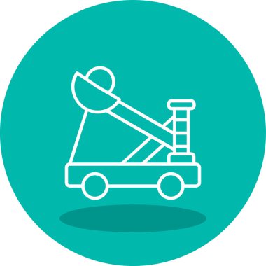 Mancınık. Web simgesi basit illüstrasyon              