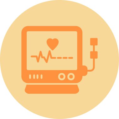 Monitör simgesinin vektör illüstrasyonu 