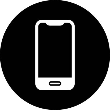 Akıllı telefon. Web simgesi basit illüstrasyon 