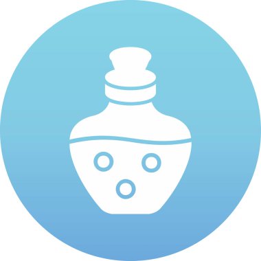 İksir ağı simgesi, vektör illüstrasyonu