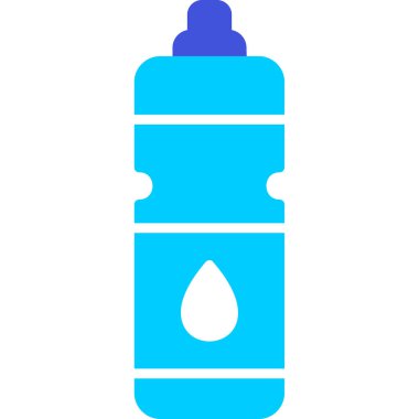 Su şişesi. Web simgesi basit illüstrasyon