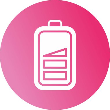 düşük pil web simgesi, vektör çizim