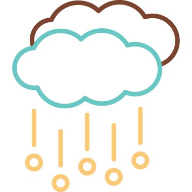 Hava durumu ikonu. Web için Hail vektör simgesinin basit illüstrasyonu          