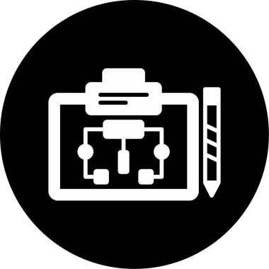 Basit illüstrasyon web simgesi planlama 