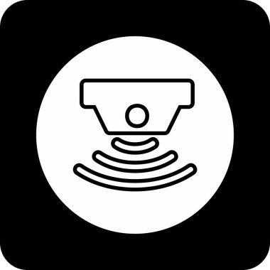 sensör simgesi, vektör illüstrasyonu basit tasarım