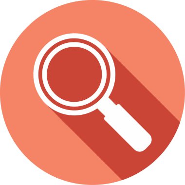 Büyütme cam simgesi, vektör illüstrasyonu 