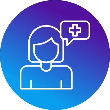 Pozitif Düşünme simgesi, vektör illüstrasyonu 