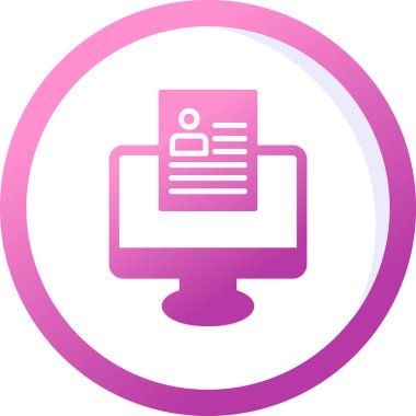 Çevrimiçi Web simgesi, vektör illüstrasyonu