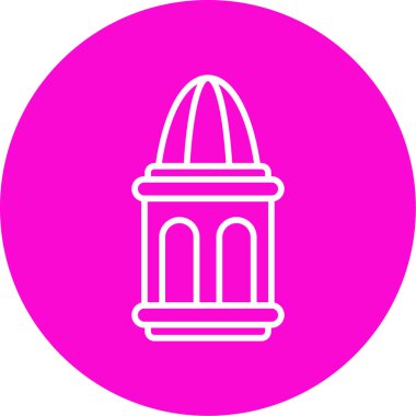 Bir fener ağ simgesinin vektör illüstrasyonu