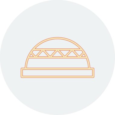 Bosu Ball web simgesi vektör illüstrasyonu