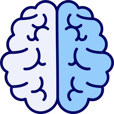 Beyin. Web simgesi basit illüstrasyon 