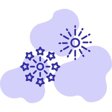 Vektör illüstrasyonu, simge Havai fişek ögesi 