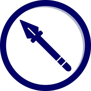 Mızrak simgesi vektör illüstrasyonu