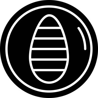 İpek koza simgesi, vektör illüstrasyonu basit tasarım