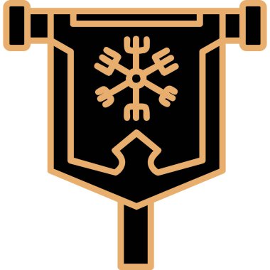 bayrak web simgesi, vektör illüstrasyonu 