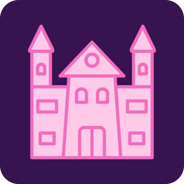 Castle vektör resimleme tasarımı