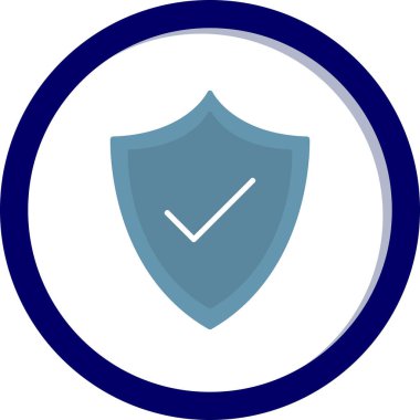 kalkan simgesi web basit illüstrasyon