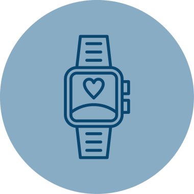 akıllı saat simgesi, vektör illüstrasyonu basit tasarım