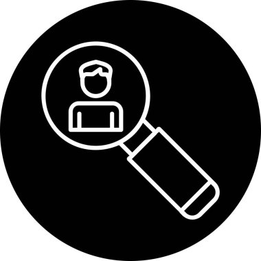 Asker Adayı Web simgesi vektör illüstrasyonu