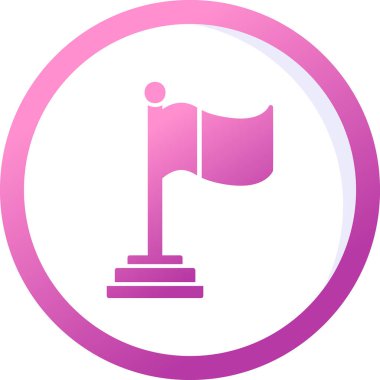 Bayrak. Web simgesi basit tasarım 