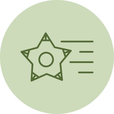 vector illustration of Shooting Stars icon