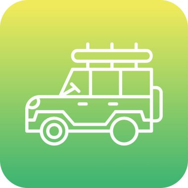 Safari cipi. Web simgesi basit illüstrasyon 