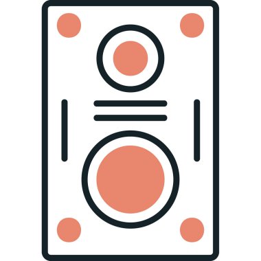 hoparlör basit vektör illüstrasyonu