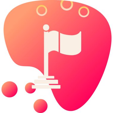 Bayrak. Web simgesi basit tasarım 