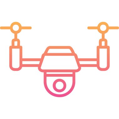 Drone simgesi vektör illüstrasyon tasarımı