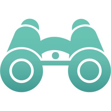 dürbün web simgesi, vektör çizim 