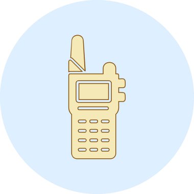 Walkie talkie simgesinin vektör çizimi