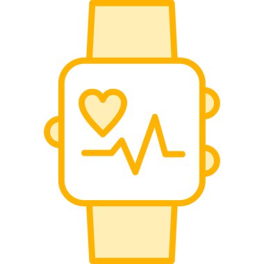 akıllı saat simgesi, vektör illüstrasyonu basit tasarım