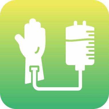 Kan Bağışı Web simgesi, vektör illüstrasyonu 