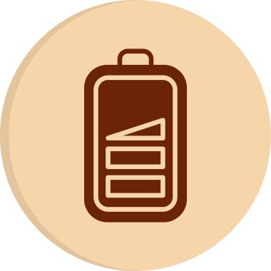 düşük pil web simgesi, vektör çizim