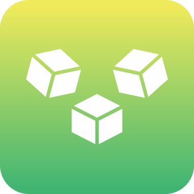 küp web simgesi basit tasarım 