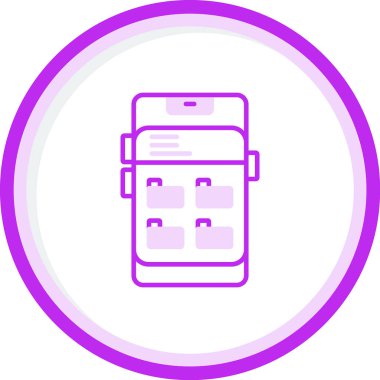 Dizin Yönetimi. Web simgesi basit illüstrasyon              