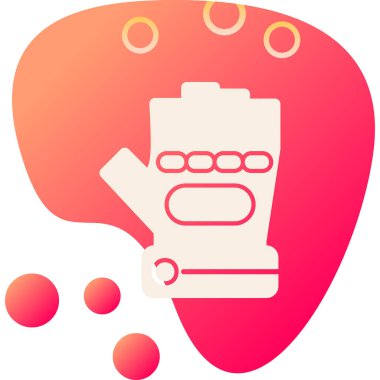 Eldiven simgesi, vektör illüstrasyonu basit tasarım