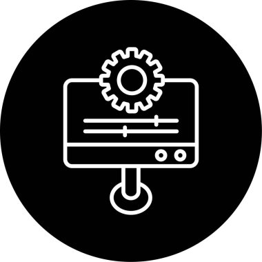 Kişiselleştirme web simgesi vektör illüstrasyonu