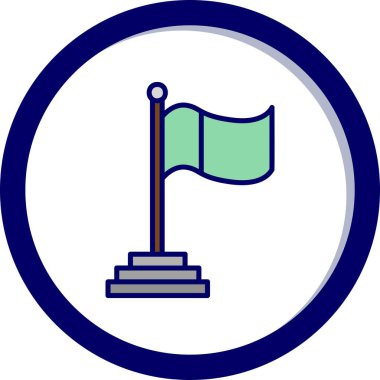 Bayrak. Web simgesi basit tasarım 