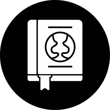 Ekonomi kitabı simgesi, vektör illüstrasyonu basit tasarım