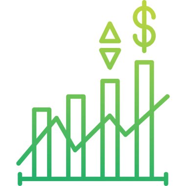 fiyat çizgisi düz vektör simgesi 