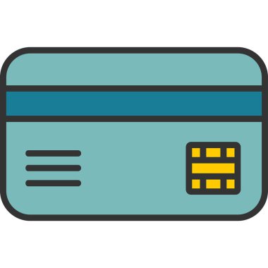 Kredi kartı iyonunun vektör çizimi