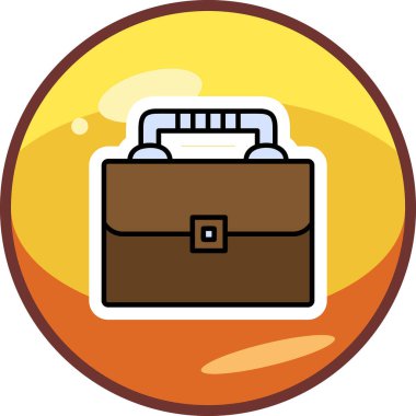 Evrak Çantası'nı web simge vektör çizim