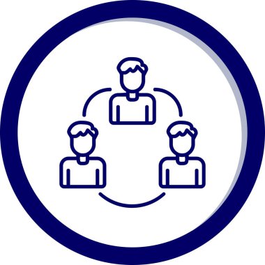 takım çalışması ikon vektör illüstrasyonu 