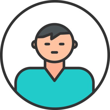 user icon, vector illustration simple design