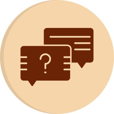 Sohbet baloncukları simgesi, vektör illüstrasyonu basit tasarım