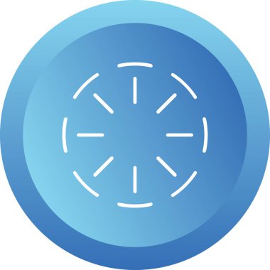 Çember simgesi, vektör illüstrasyonu basit tasarım