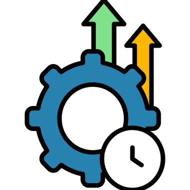 Üretkenlik Ağı vektör illüstrasyonu 