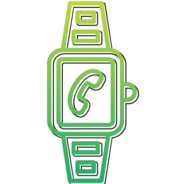 akıllı saat simgesi, vektör illüstrasyonu basit tasarım